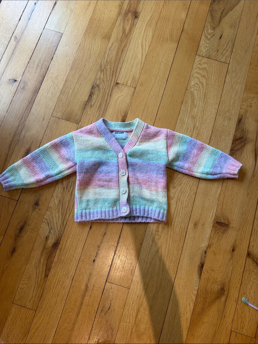 Old Navy Girls Textured Ombre Rainbow Cardigan Size 3T - C1-326